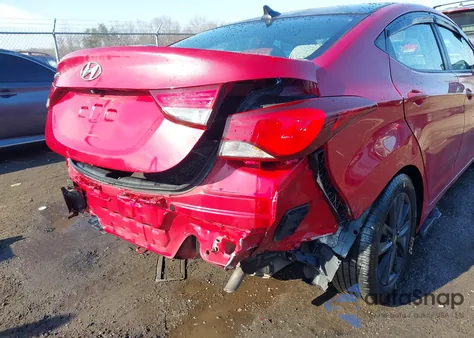 2014 Hyundai Elantra Se z USA, uszkodzony, nr VIN KMHDH4AE5EU151455